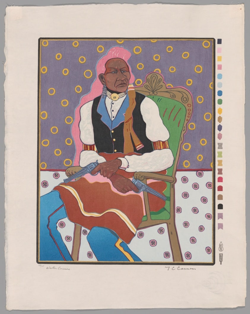 Two Guns Arikara, from Memorial Woodcut Suite