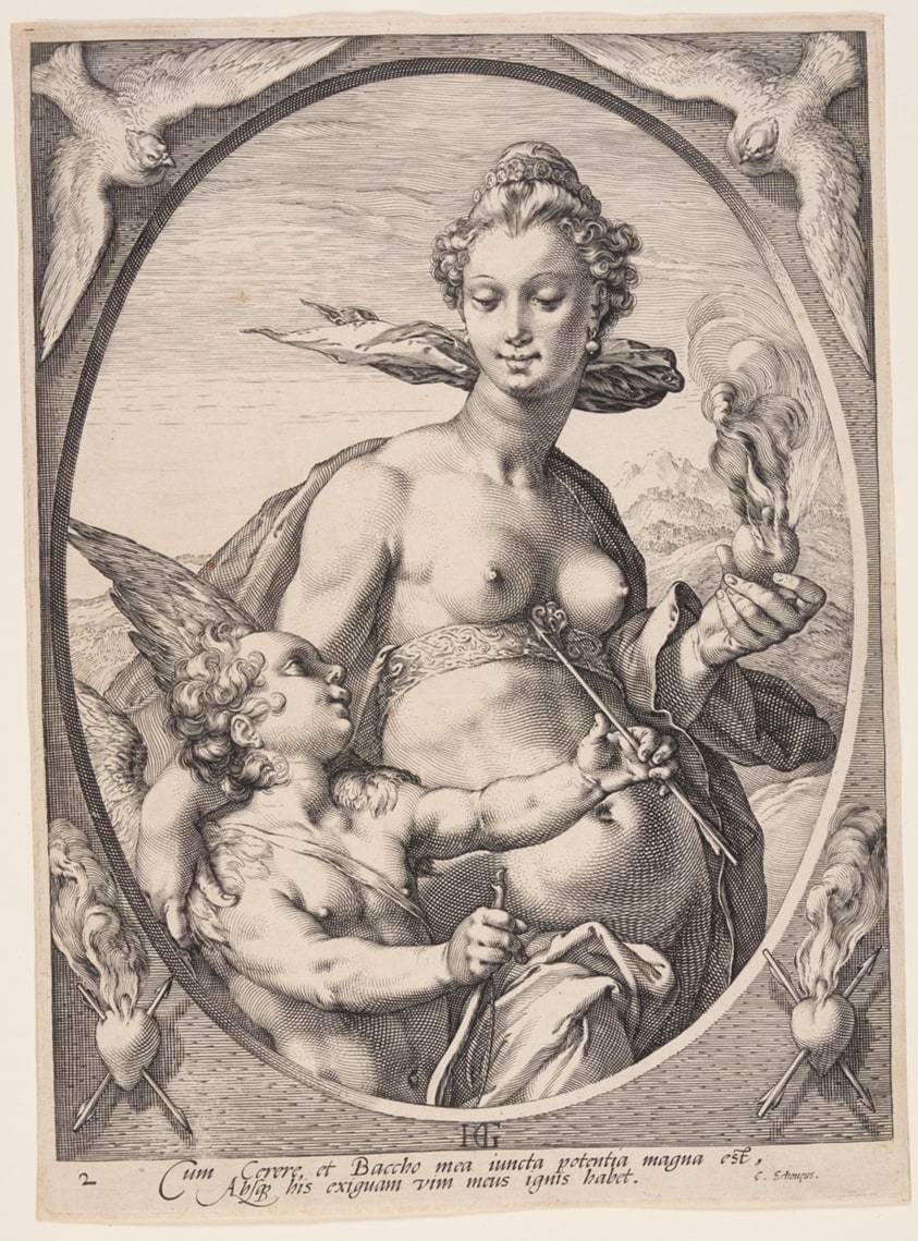 Venus and Cupid, from Three Pagan Gods or Goddesses