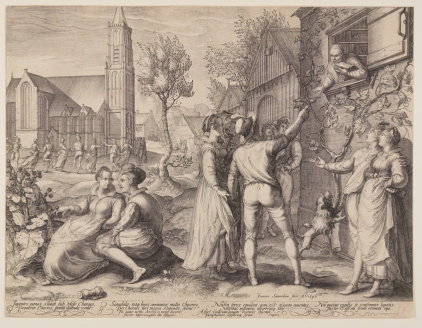 Young Couples Celebrating and Dancing