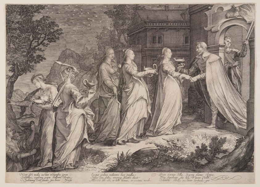 Wise Virgins Received by Our Lord, from Parable of the Wise and Foolish Virgins