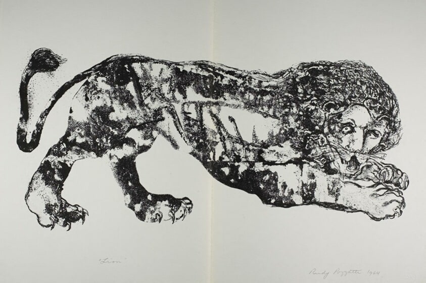 Lion, from Physiologus Theobaldi Episcopi De Naturis Duodecim Animalium