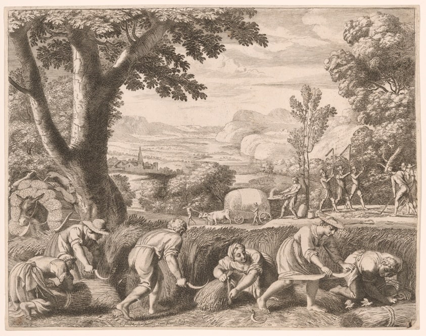 The Harvest, Plate 8 from Pastorales