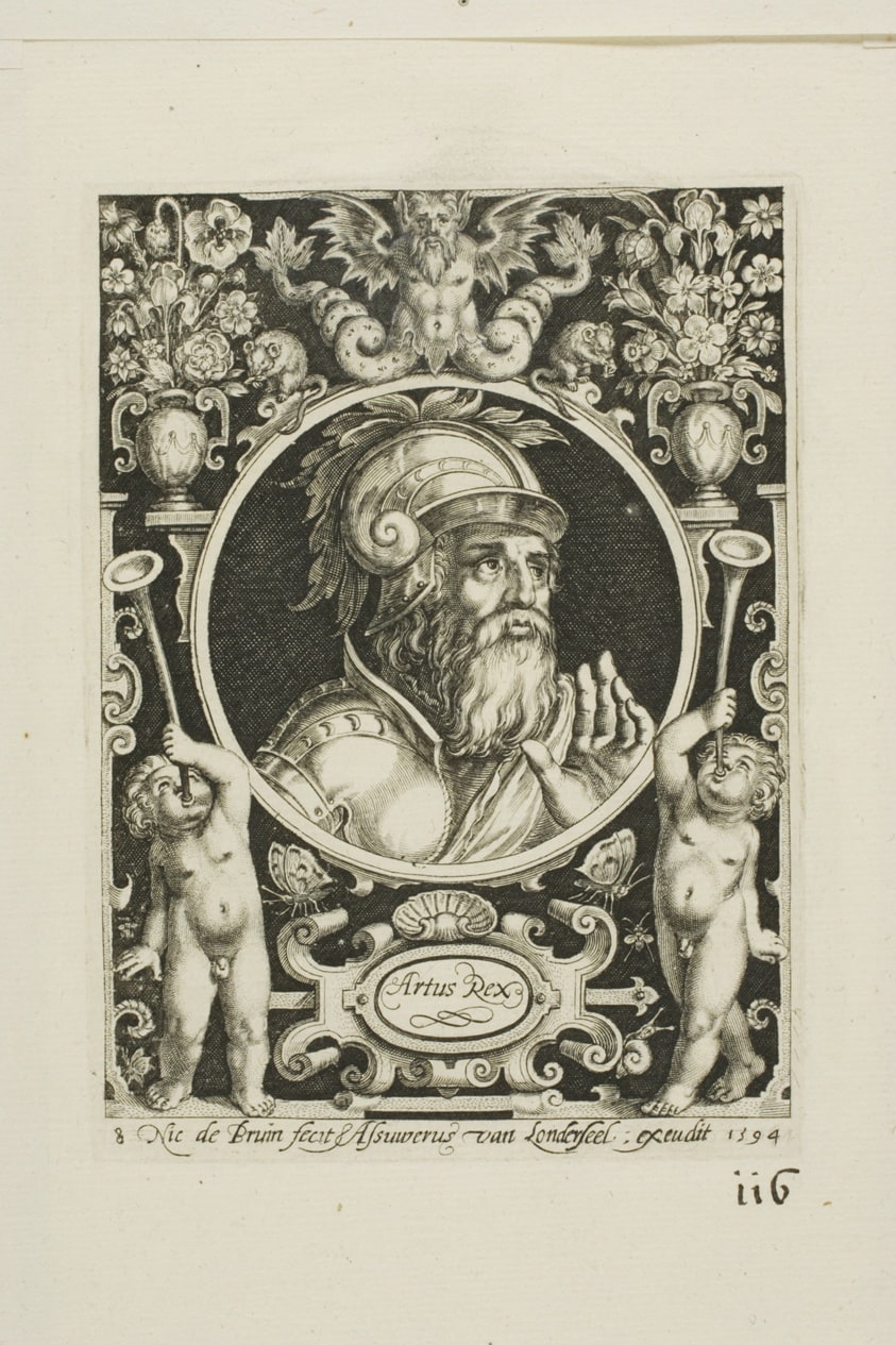 King Arthur, plate eight from The Nine Worthies