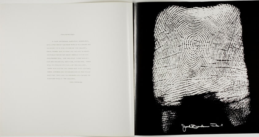 Fingerprinting, from Screen Prints 1970