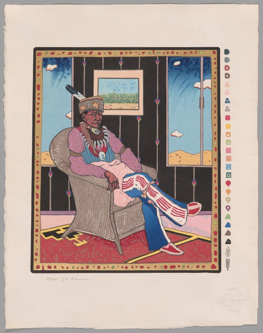 Collector #5, from Memorial Woodcut Suite