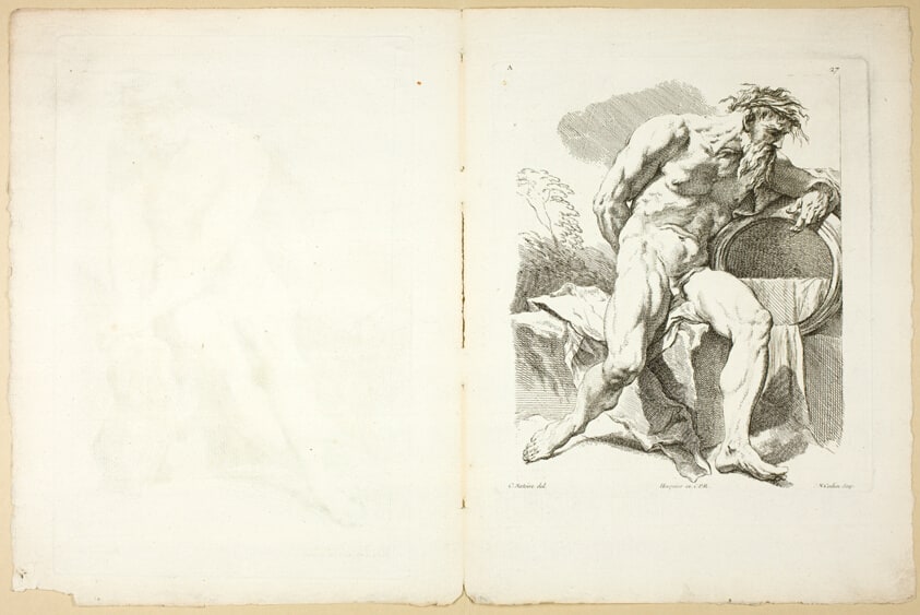 Page 26 and Page 27, from Premier Livre de Figures d’Académies Gravées en Partie par les Professeurs de l’Académie Royale