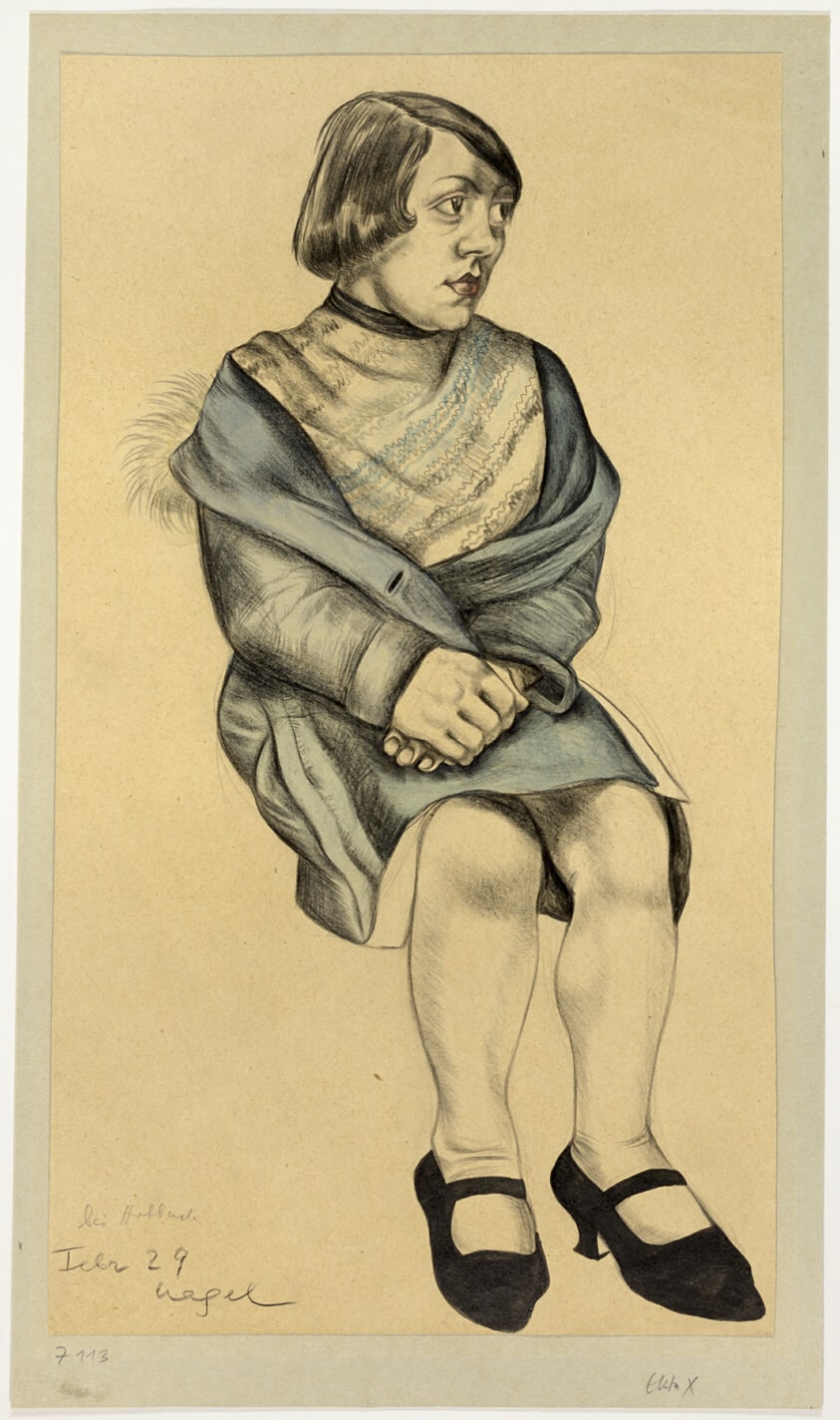 Woman in a Blue Coat