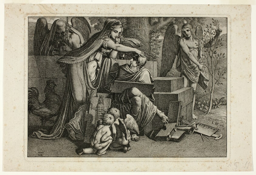 Allegory of Art: A Youth Inspired by the Spirit of Art