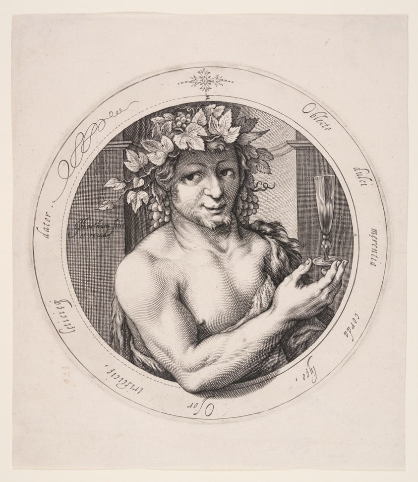 Bacchus, plate 2 from Series of Three Gods