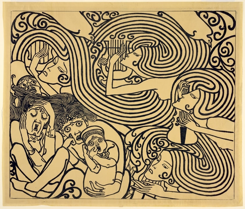 Image Design for a Poster, Wagenaar's Cantata 'The Shipwreck'
