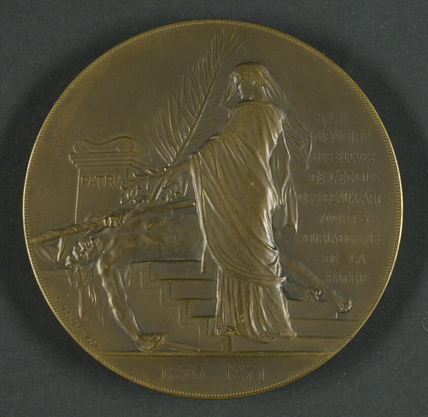 A la memoire des eleves de l'école des beaux-arts morts pour la defense de la patrie, 1870-1871
