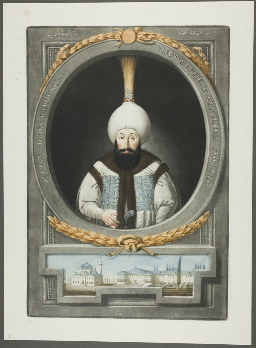Abdul Hamid Khan, from Portraits of the Emperors of Turkey
