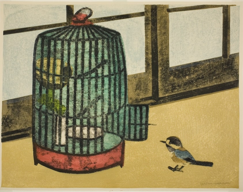 Titmouse and Bird Cage