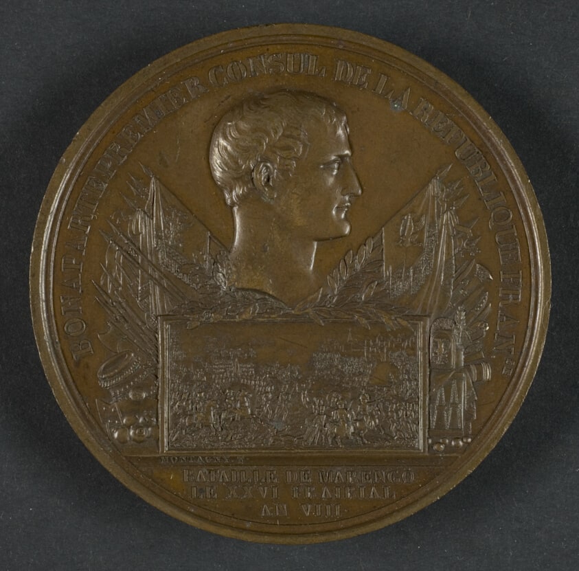 Napoleon Bonaparte -  Passage of Mt. St. Bernard May 18, 1800; Battle of Marengo June 14, 1800