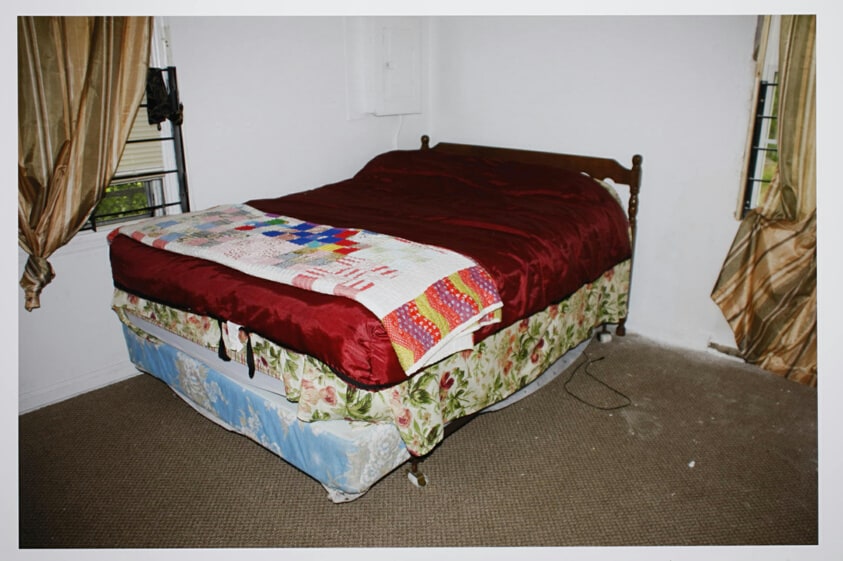 Untitled (Bev and Frank Bed), from the series, "The Week of the Perfect Game"