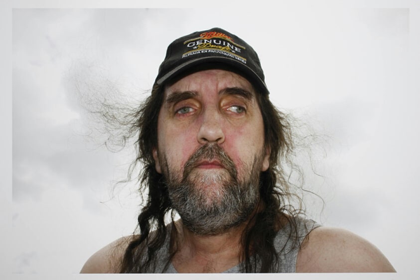 Untitled (Man in Miller Hat, Hemp Lover), from the series, "The Week of the Perfect Game"