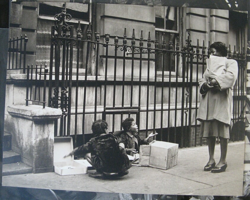 Rebecca with Sister on Street, from the series "Rebecca"