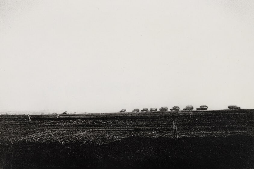 Police Trucks Arrive, from the series "Sanrizuka"