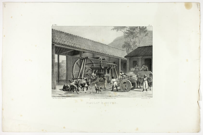 Sugar Mill, plate 9 from Customs and traditions of Negroes, volume 4 of Voyage pittoresque dans le Brésil