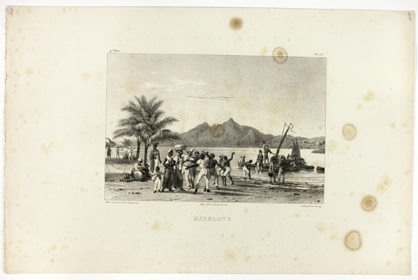 Sailors, plate 19 from Customs and traditions of Negroes, volume 4 of Voyage pittoresque dans le Brésil