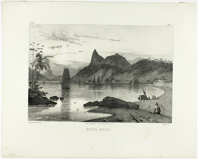 Bota-Fogo, plate 11 from Landscapes, volume 1 of Voyage pittoresque dans le Brésil