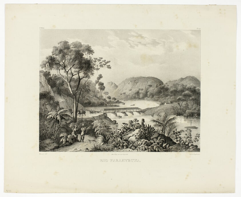 Rio Parahybuna, plate 17 from Landscapes, volume 1 of Voyage pittoresque dans le Brésil
