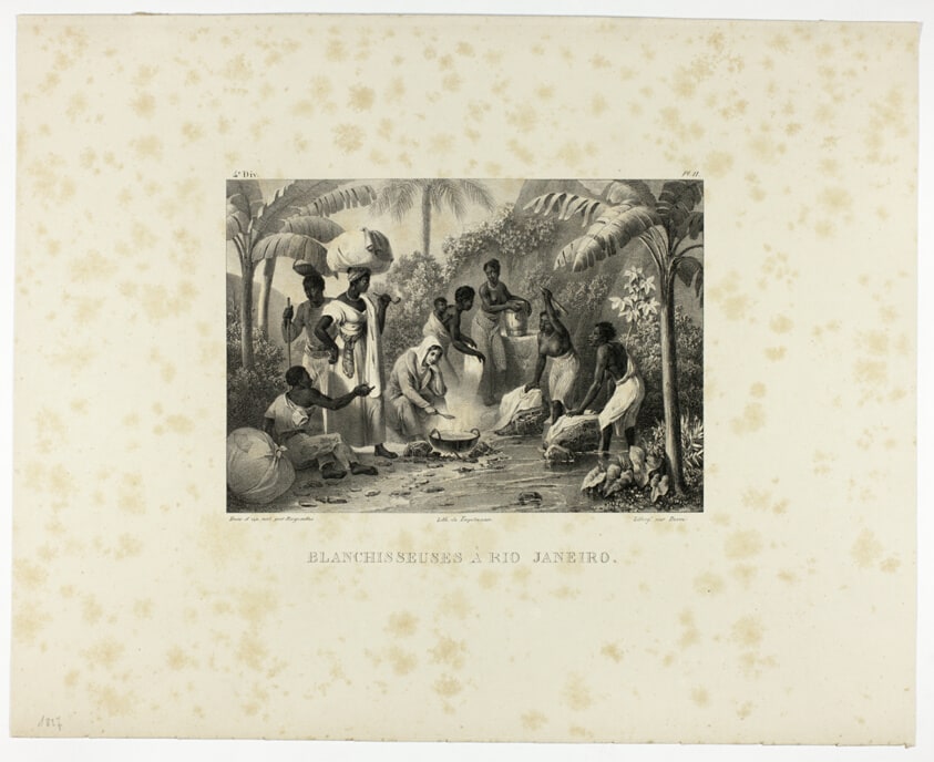 Laundresses at Rio Janiero, plate 11 from Customs and traditions of Negroes, volume 4 of Voyage pittoresque dans le Brésil