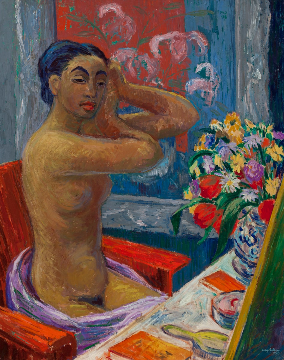 Moumoune in front of the Mirror