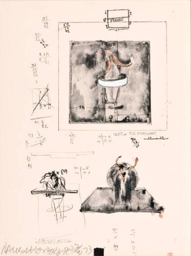 Sketch for Monogram, 1959 (from the New York Collection for Stockholm portfolio)