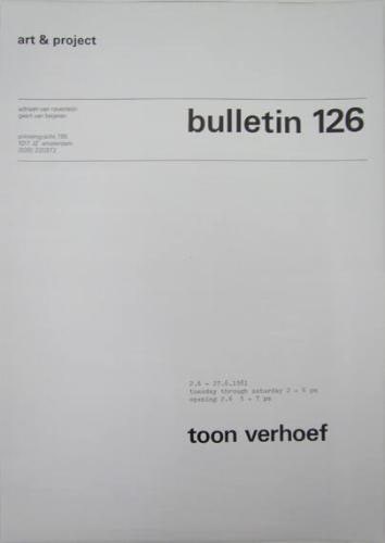 Art & Project Bulletin 126