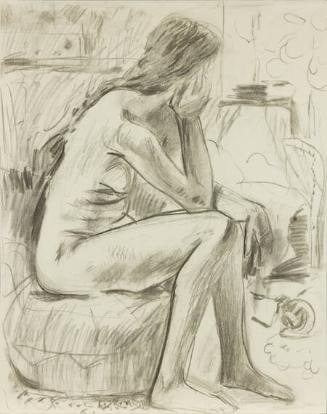 Academic figure drawing (seated man)