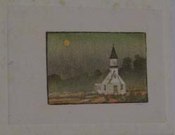 Church and Moon (Freeman's Creek at Farmington)