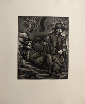 Untitled (People Between Two Houses)