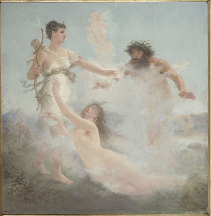 La nymphe Aréthuse poursuivie par le fleuve Alphée