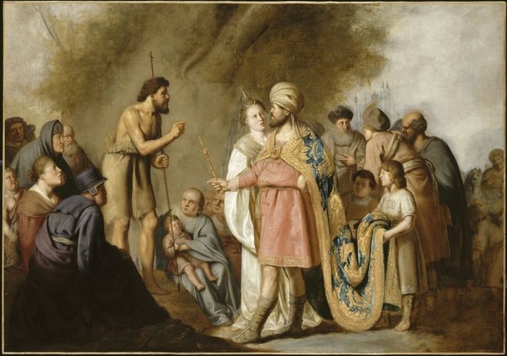 Saint Jean-Baptiste prêchant devant Hérode