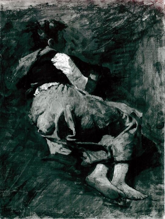 Etude de femme assise