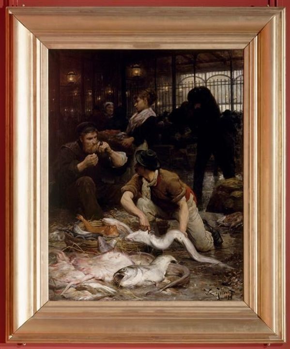 La halle aux poissons, le matin