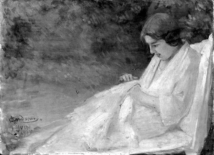 Portrait de la fille de l'artiste