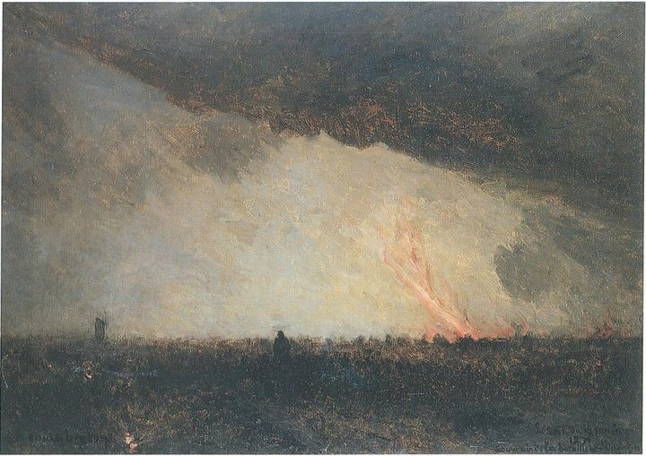 Nuit de janvier, après une bataille