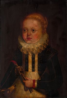 Portrait d'enfant à la collerette