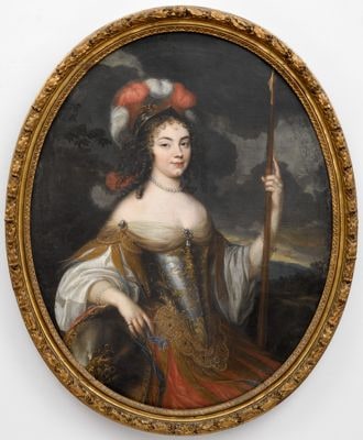 Portrait de femme en Minerve