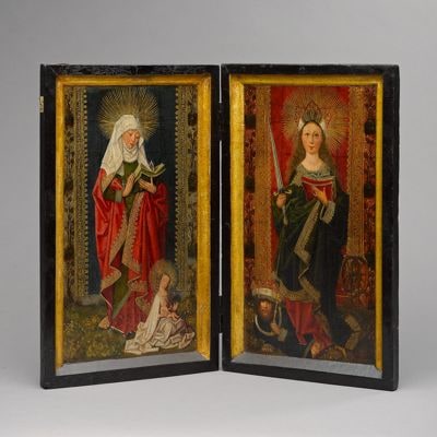 Sainte Catherine d'Alexandrie et sainte Anne