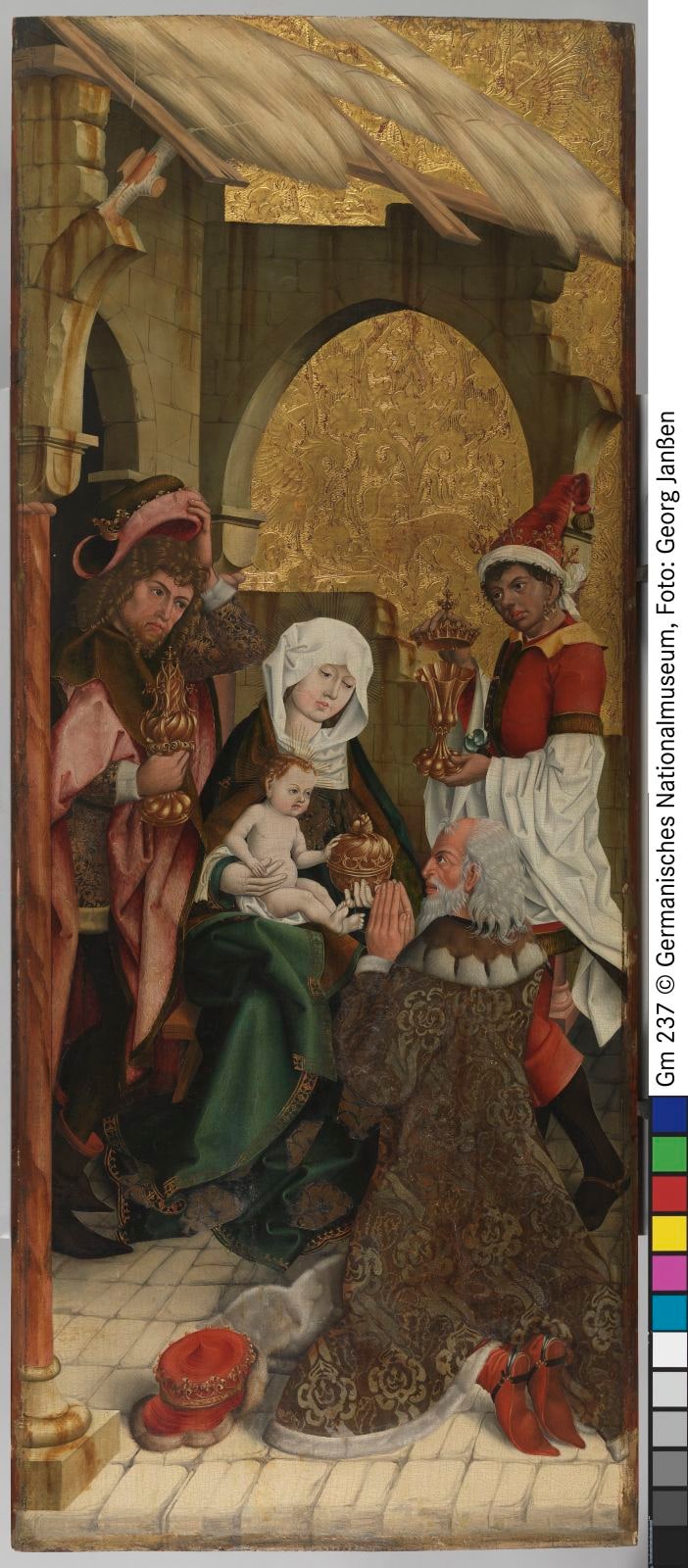 Anbetung der Könige, Auferstehung Christi (Außenseite)
