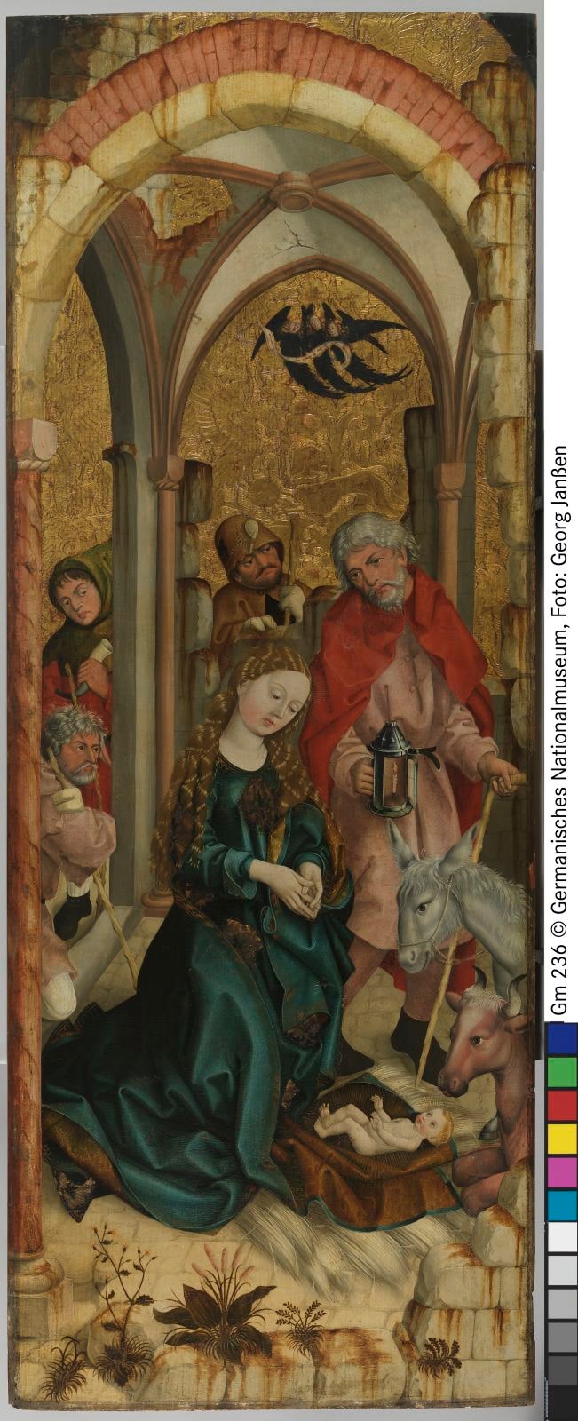 Geburt Christi, Christus am Ölberg (Außenseite)