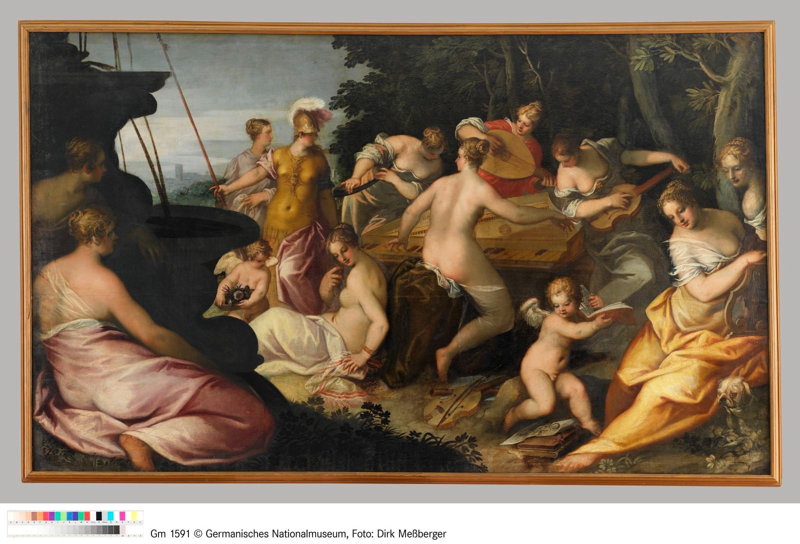 Minerva bei den Musen auf dem Helikon