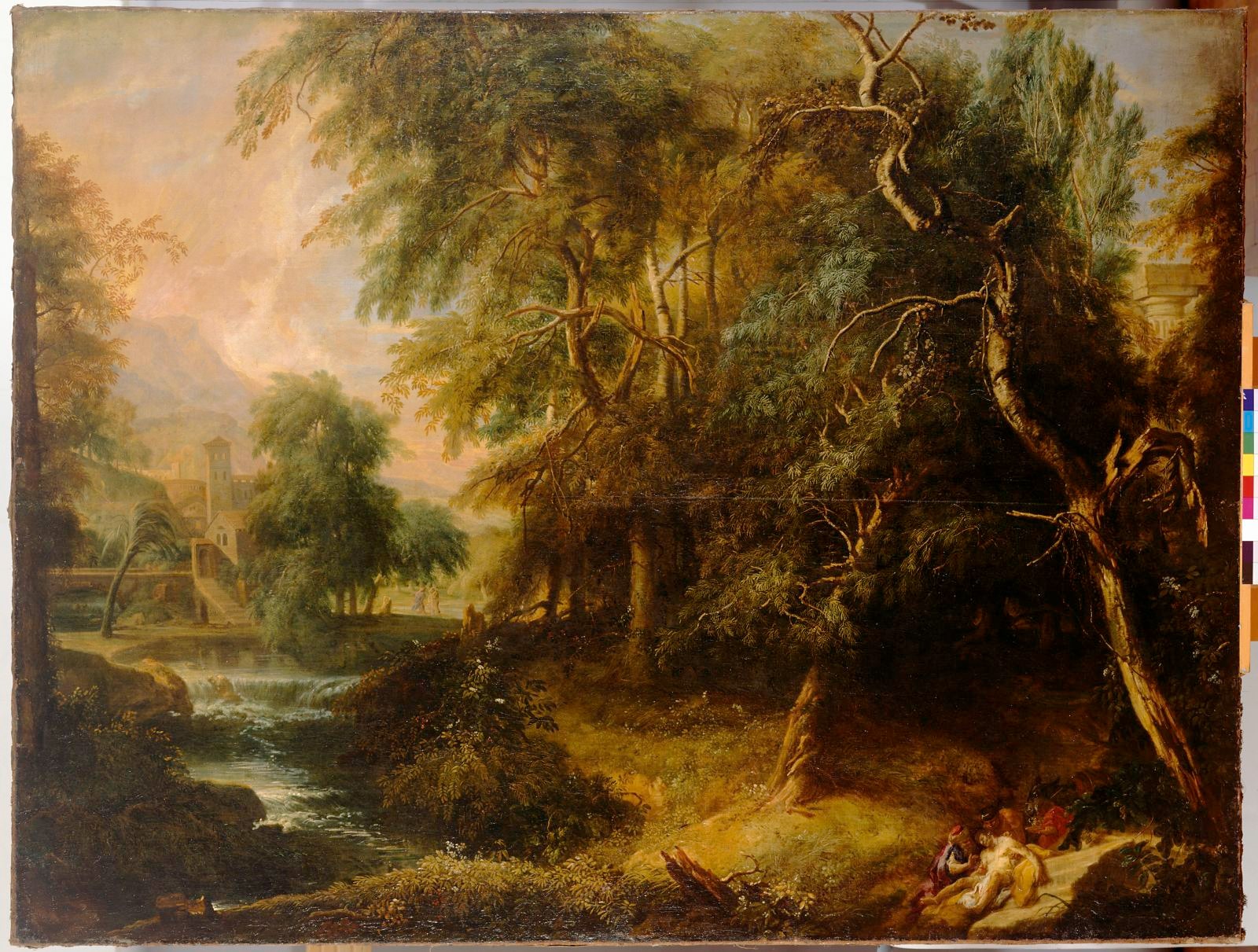 Landschaft mit dem Barmherzigen Samariter
