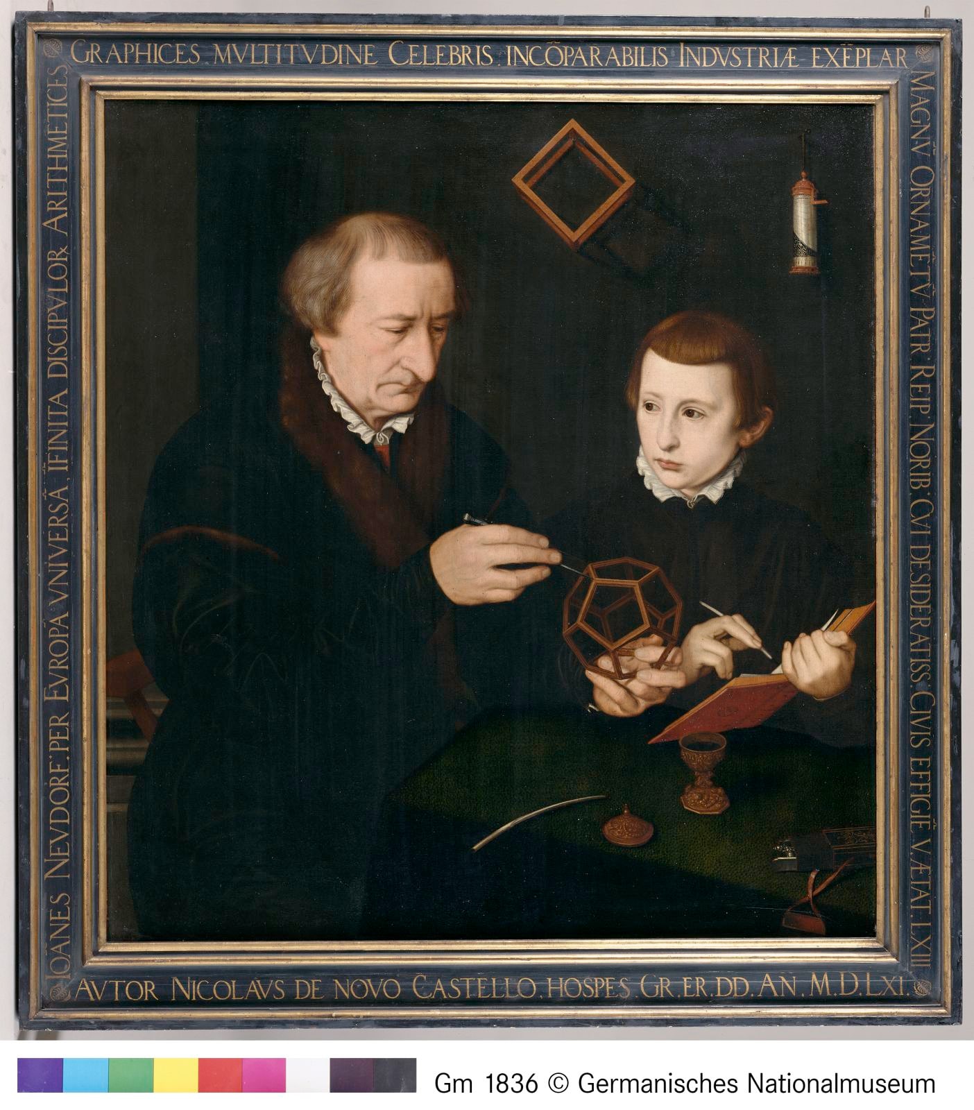 Der Nürnberger Schreibmeister Johann Neudörfer (1497-1563) mit einem Schüler