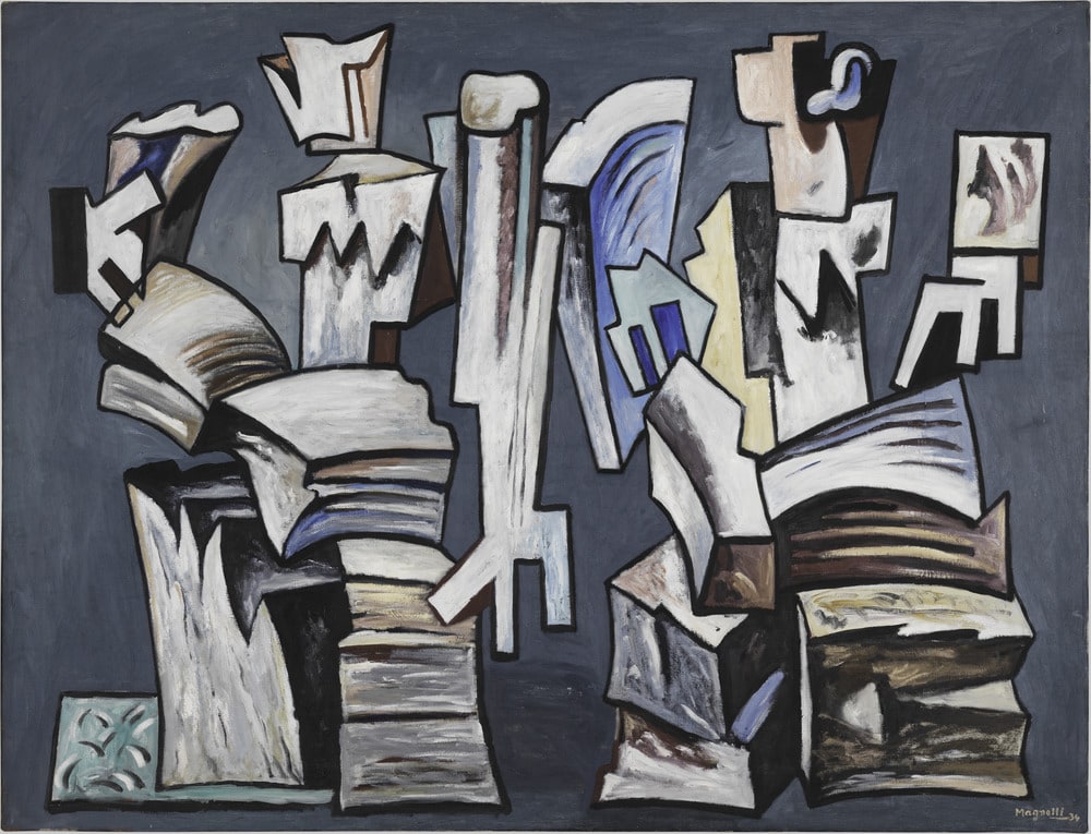 Pierre n° 31 sur fond bleu
