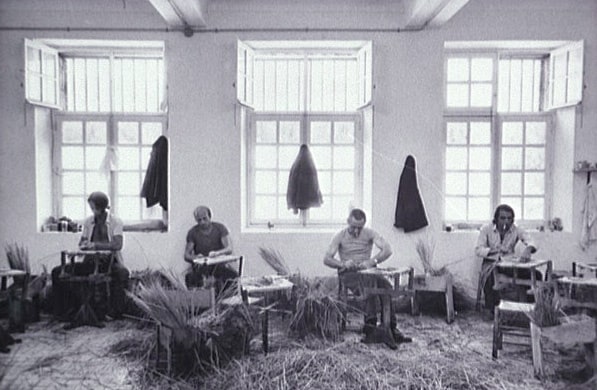 Atelier de rembourrage de chaises, prison de Saint-Martin-de-Ré