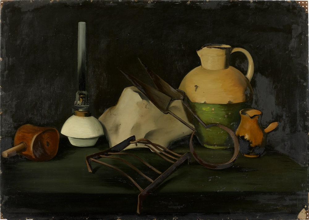 Nature morte à la lampe
